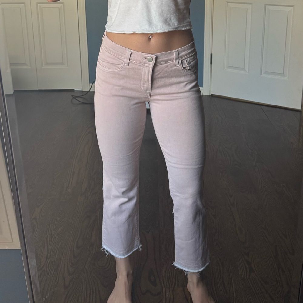 J Brand Women's Light Pink Ankle Jeans